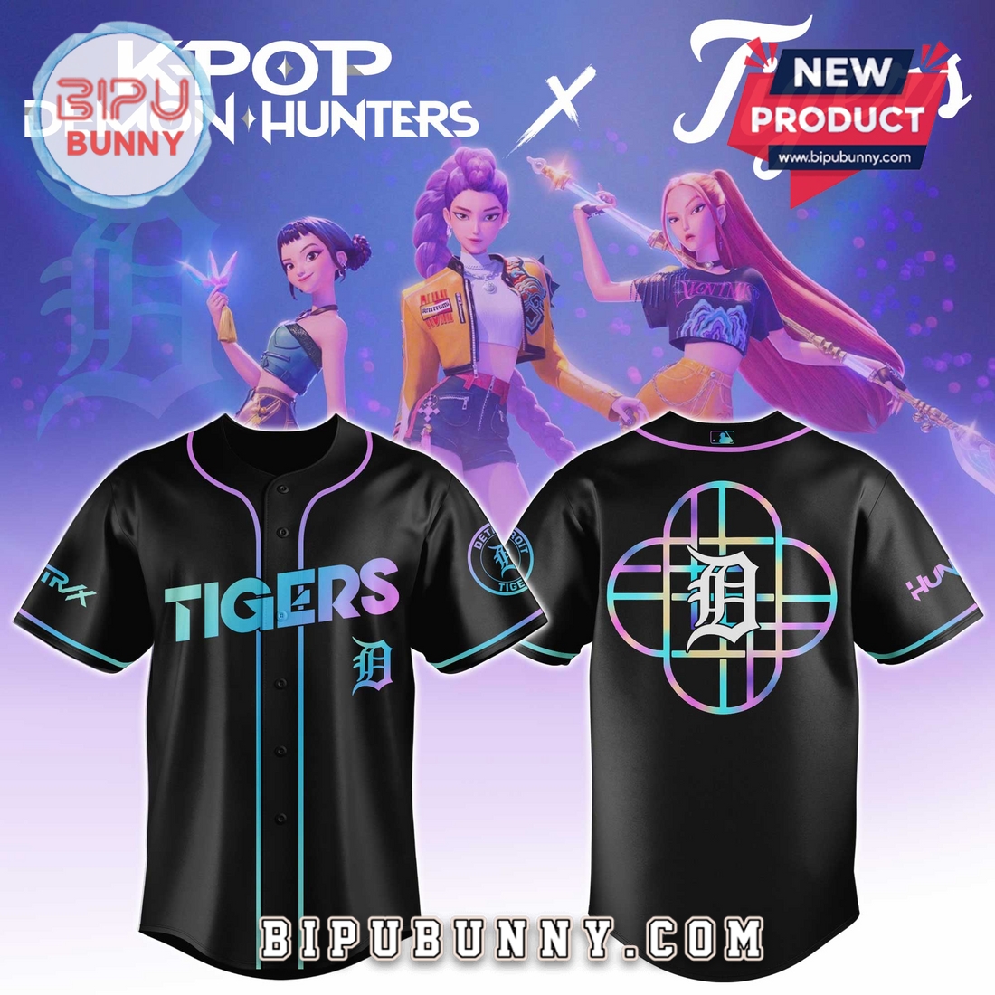 All Team MLB x KPop Demon Hunters Baseball Jersey All Team MLB x KPop Demon Hunters Baseball Jersey