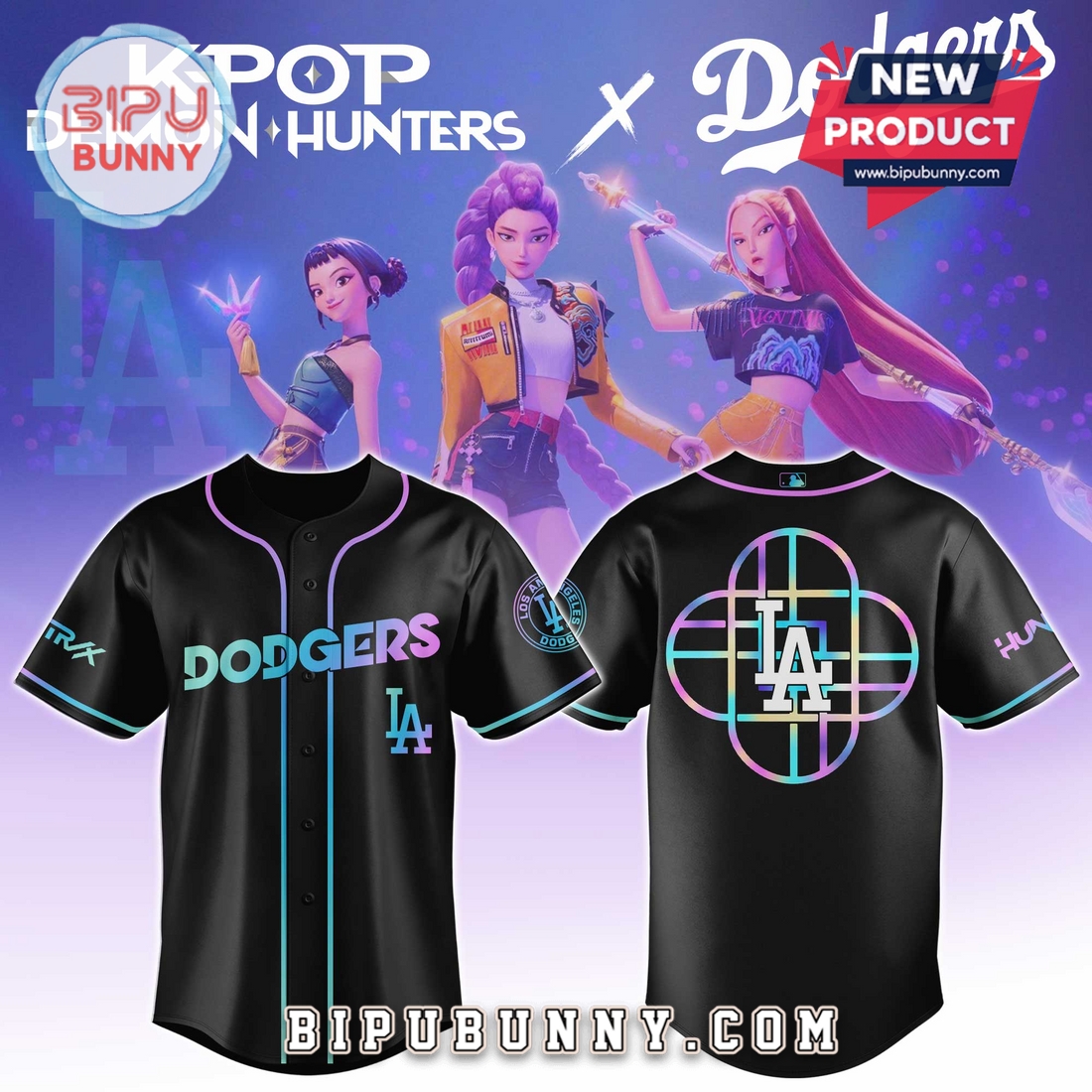 All Team MLB x KPop Demon Hunters Baseball Jersey All Team MLB x KPop Demon Hunters Baseball Jersey