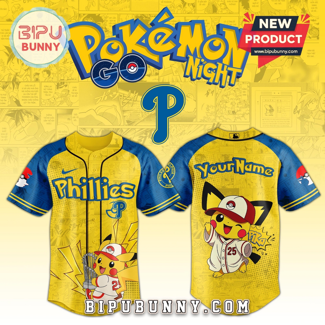 All Team MLB x Pokémon GO Night 2025 Baseball Jersey All Team MLB x Pokémon GO Night 2025 Baseball Jersey