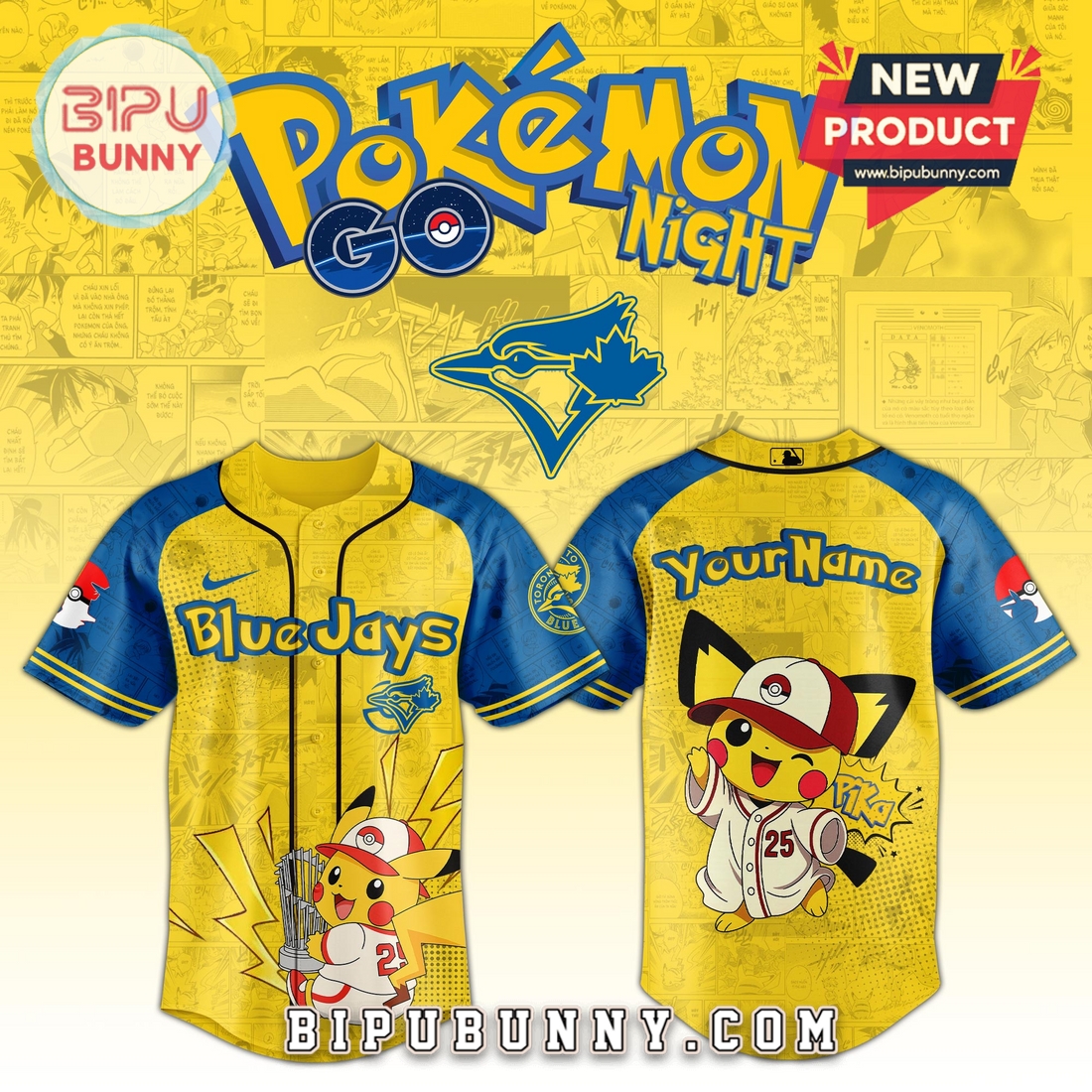 All Team MLB x Pokémon GO Night 2025 Baseball Jersey All Team MLB x Pokémon GO Night 2025 Baseball Jersey