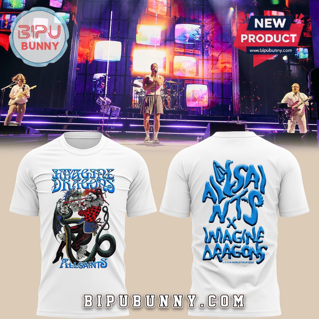 AllSaints x Imagine Dragons Loom World Tour 2025 Shirt AllSaints x Imagine Dragons Loom World Tour 2025 Shirt