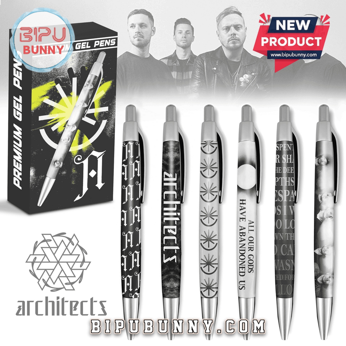 Architects Band Premium Gel Pens Architects Band Premium Gel Pens