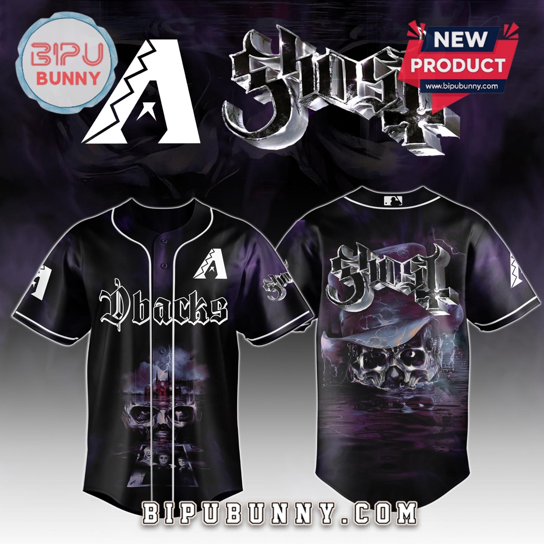 Arizona Diamondbacks MLB GHOST Skeletour World Tour 2025 Jersey Arizona Diamondbacks MLB GHOST Skeletour World Tour 2025 Jersey