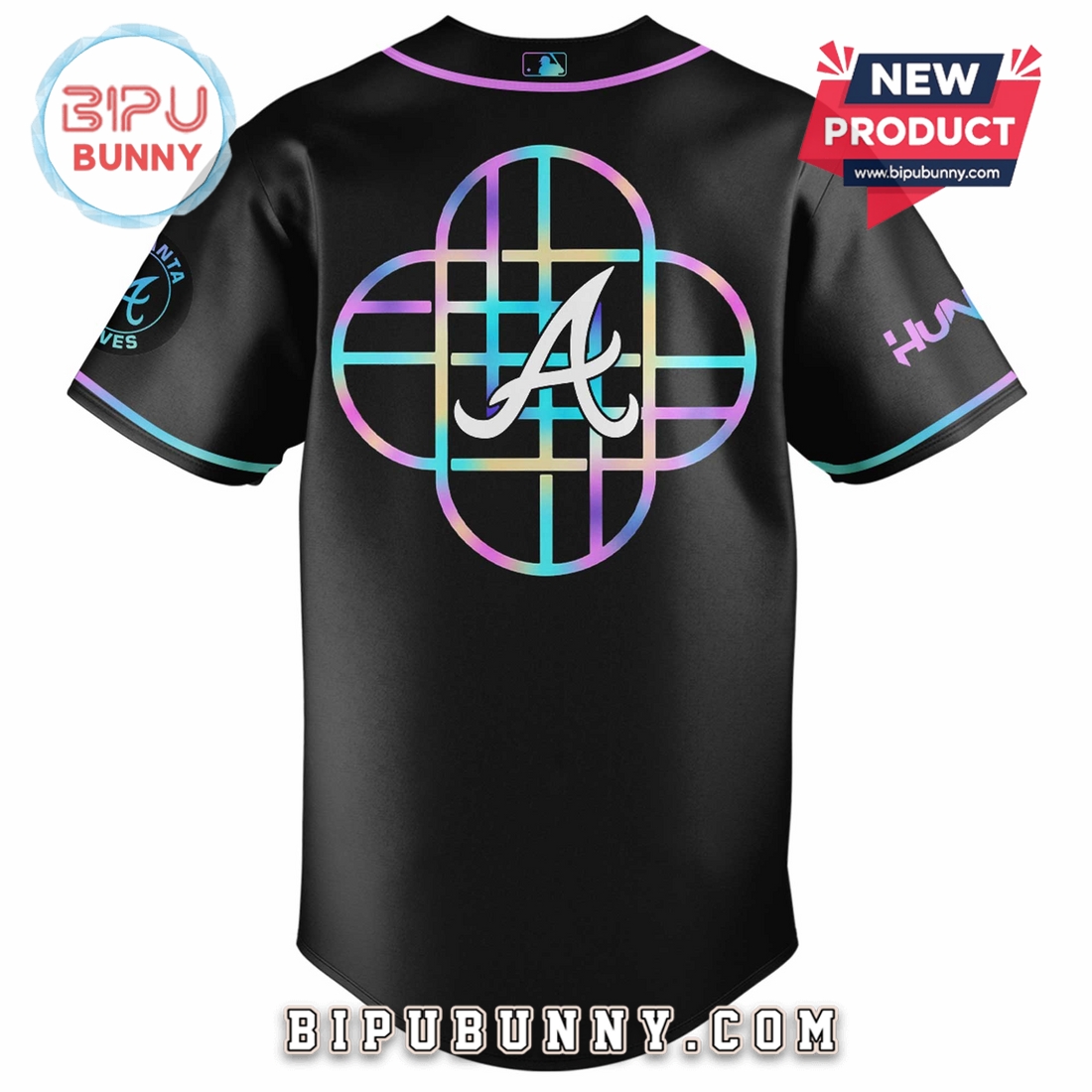 Atlanta Braves MLB x KPop Demon Hunters Baseball Jersey Atlanta Braves MLB x KPop Demon Hunters Baseball Jersey