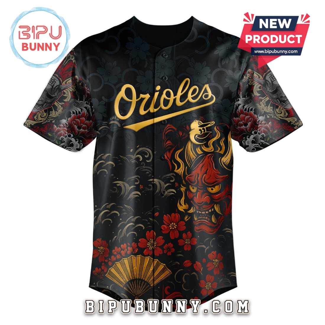 Baltimore Orioles MLB x Yakuza Bloodline Baseball Jersey Baltimore Orioles MLB x Yakuza Bloodline Baseball Jersey