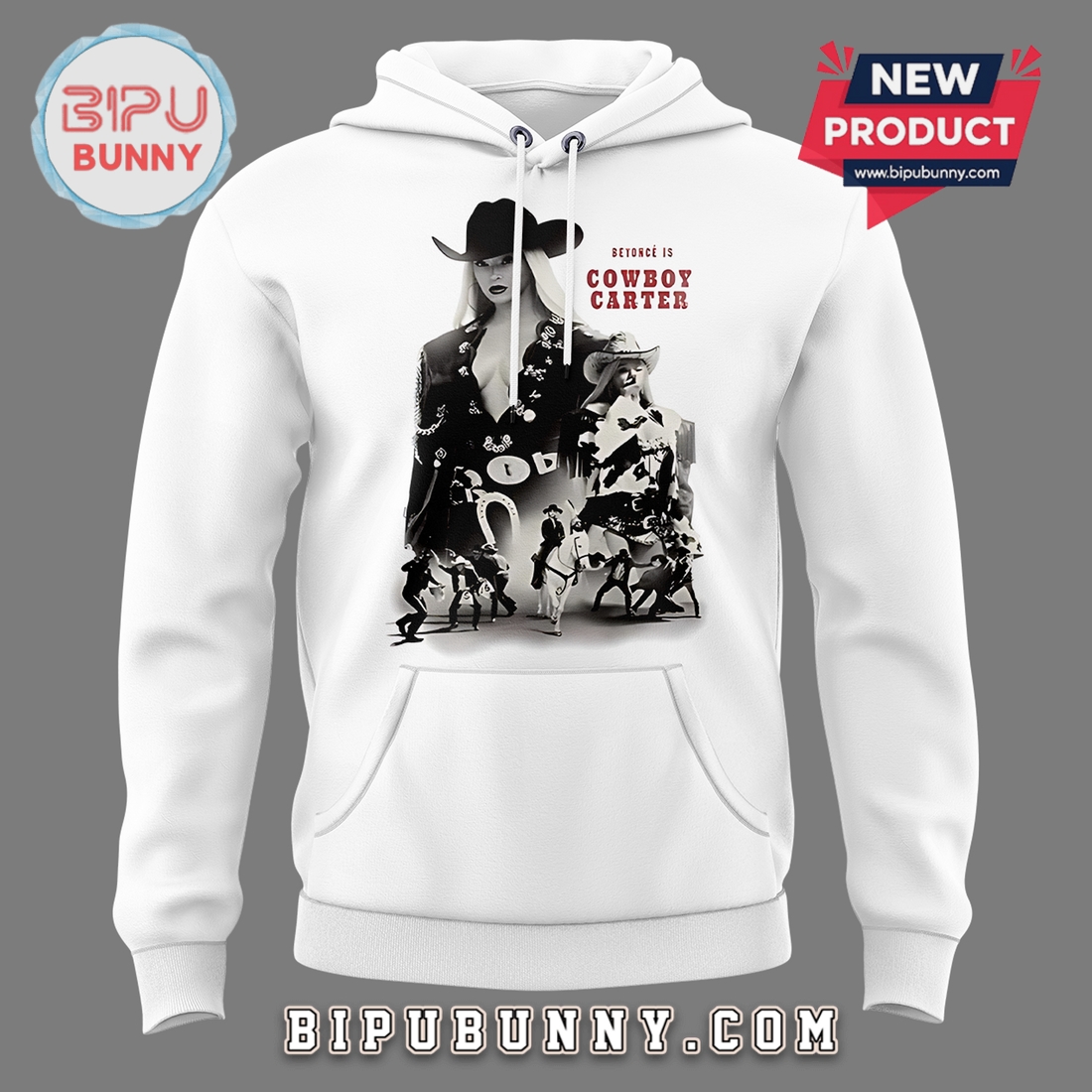 Beyonce Cowboy Carter Tour 2025 White Hoodie Beyonce Cowboy Carter Tour 2025 White Hoodie
