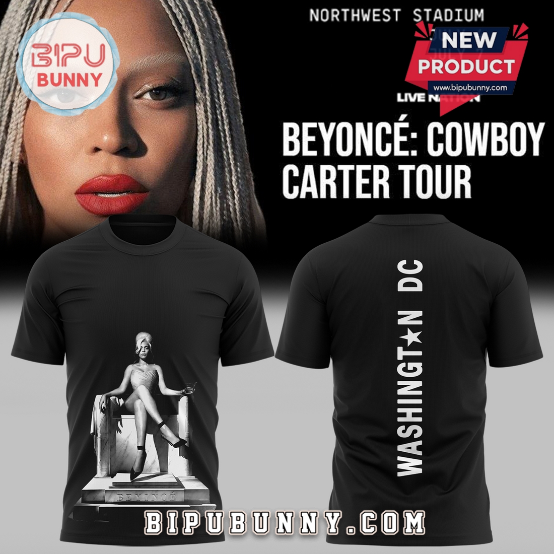 Beyonce x Washington DC Black Hoodie 2025 Beyonce x Washington DC Black Hoodie 2025