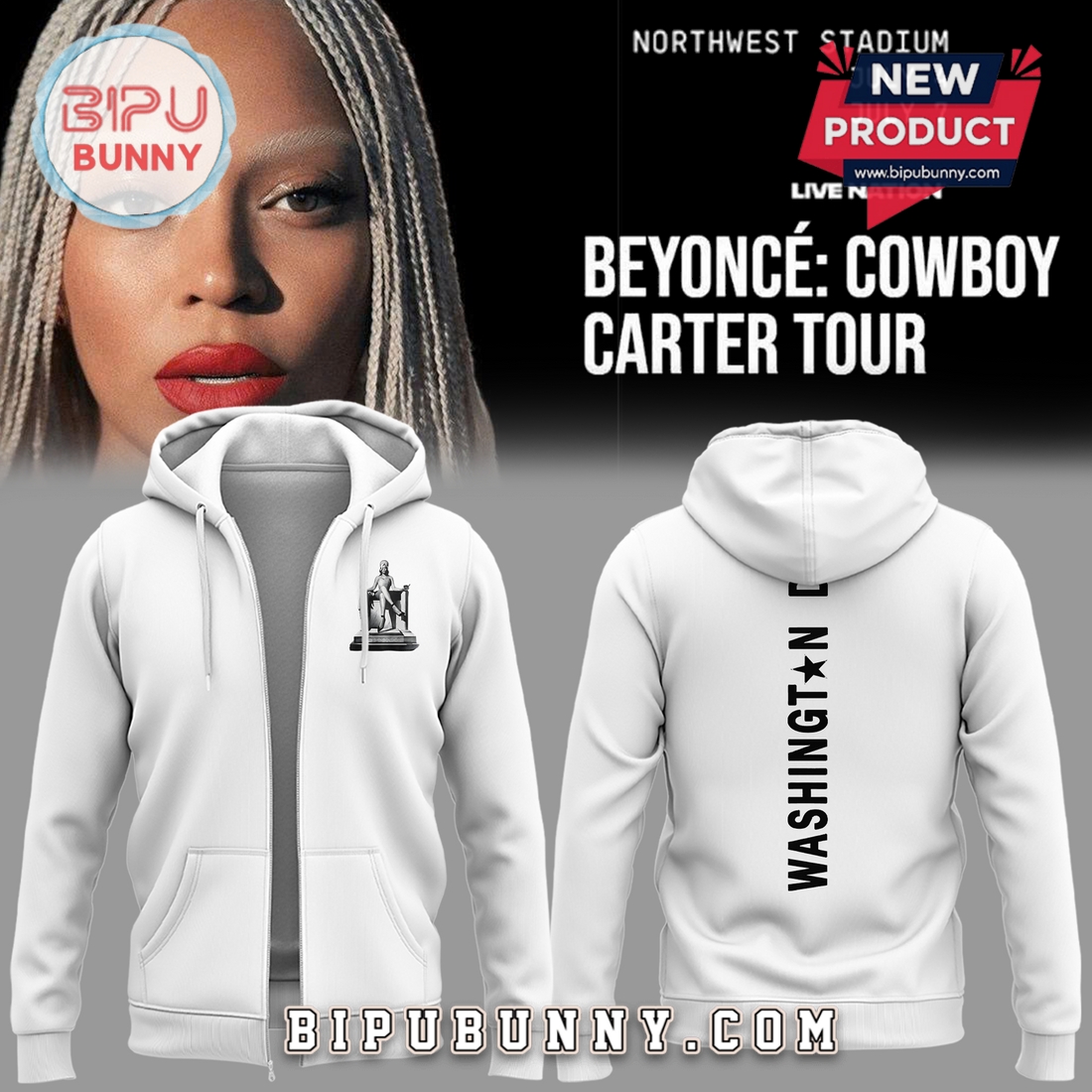Beyonce x Washington DC Limited Edition Hoodie Beyonce x Washington DC Limited Edition Hoodie
