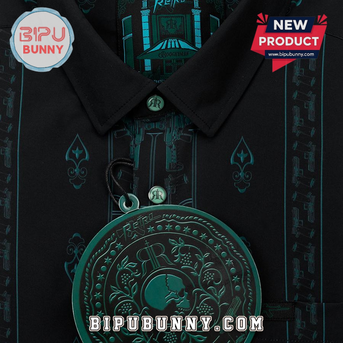 Boogeyman Pearl Snaps Hawaiian Aloha Shirt Boogeyman Pearl Snaps Hawaiian Aloha Shirt