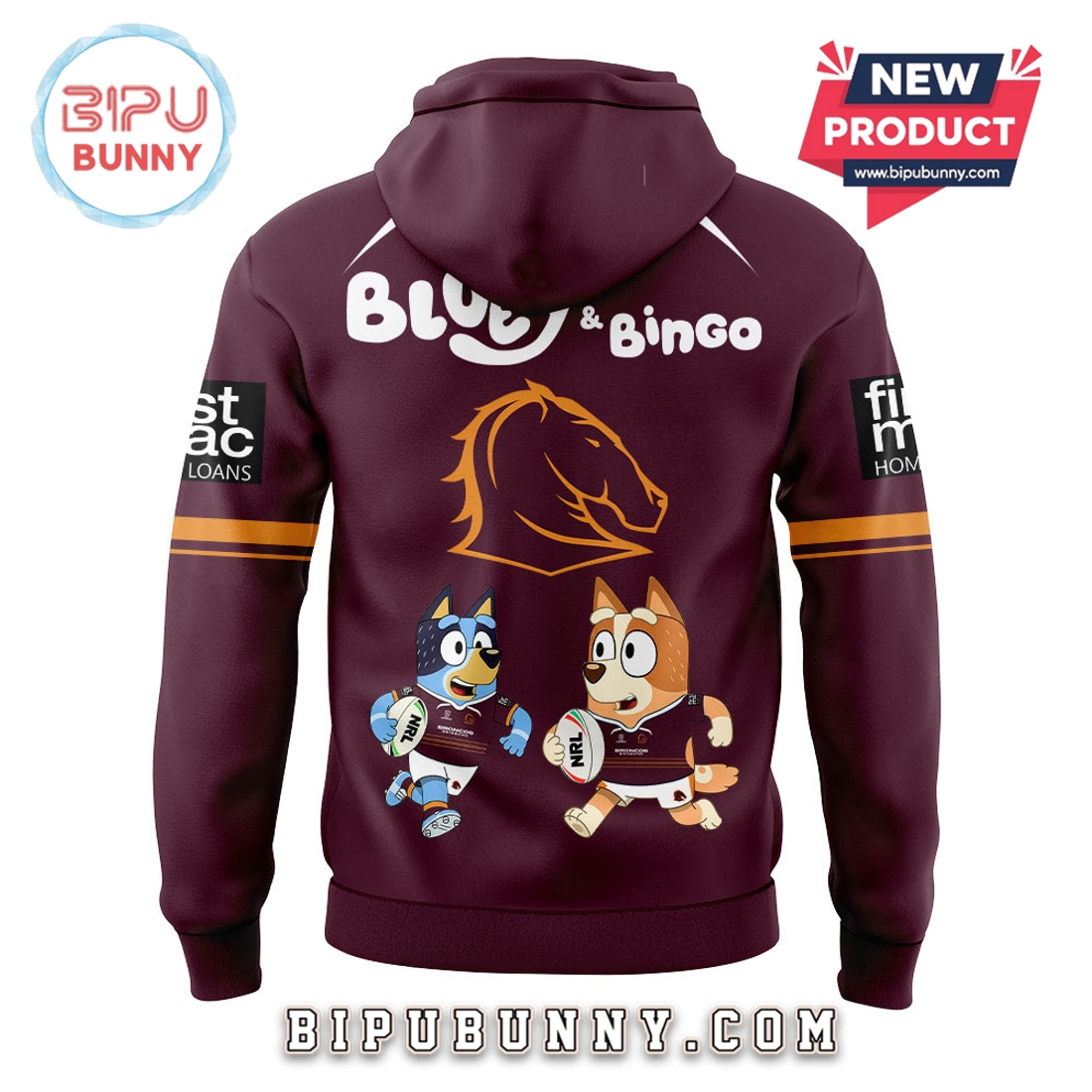 Brisbane Broncos 2025 Bluey and Bingo Hoodie And Pants Brisbane Broncos 2025 Bluey and Bingo Hoodie And Pants