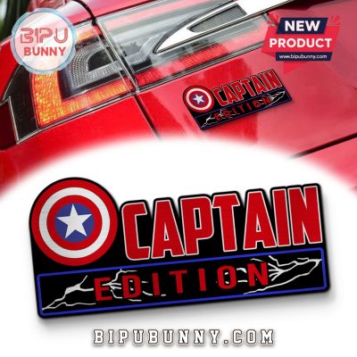 Captain America Edition Laser Engraved Car Badge