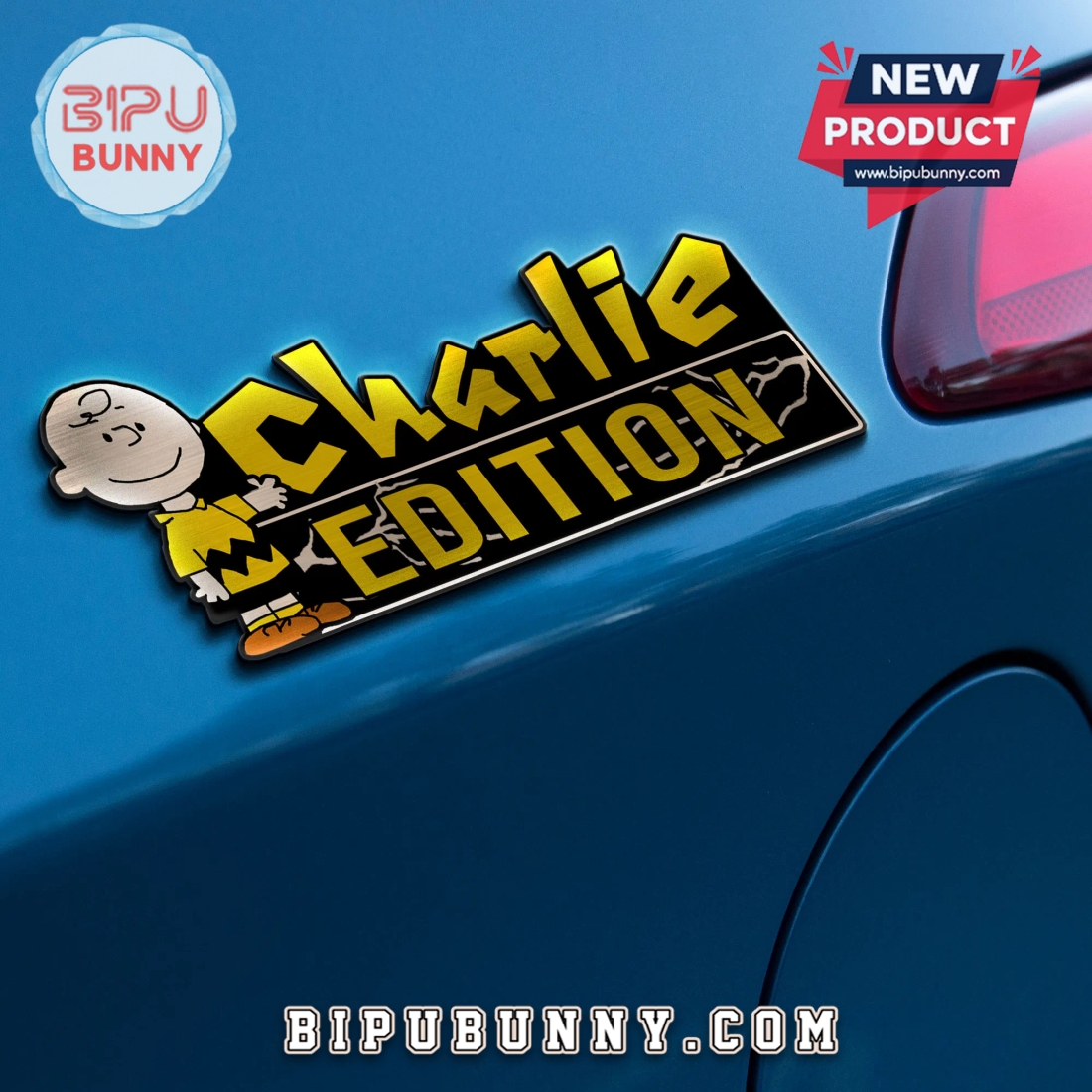 Charlie Brown Edition Laser Engraved Car Badge Charlie Brown Edition Laser Engraved Car Badge