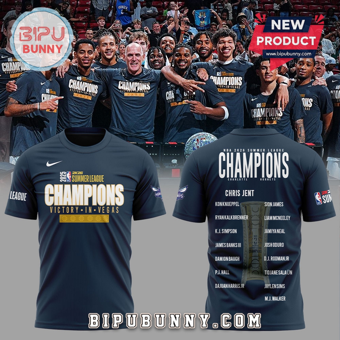 Charlotte Hornets Winners Of The Summer Champions Hoodie Charlotte Hornets Winners Of The Summer Champions Hoodie