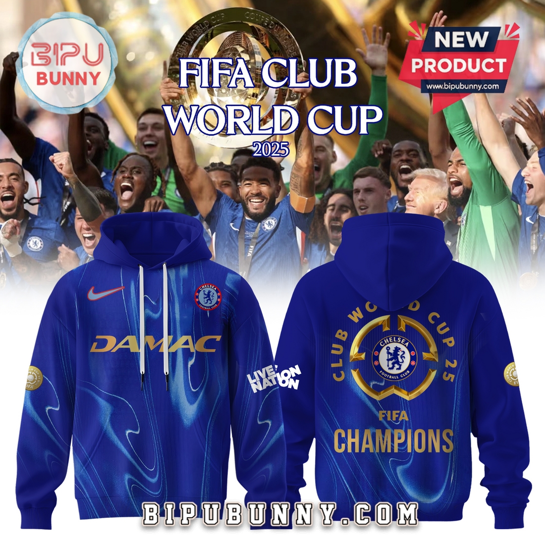 Chelsea FIFA Club World Cup Champions Hoodie Chelsea FIFA Club World Cup Champions Hoodie