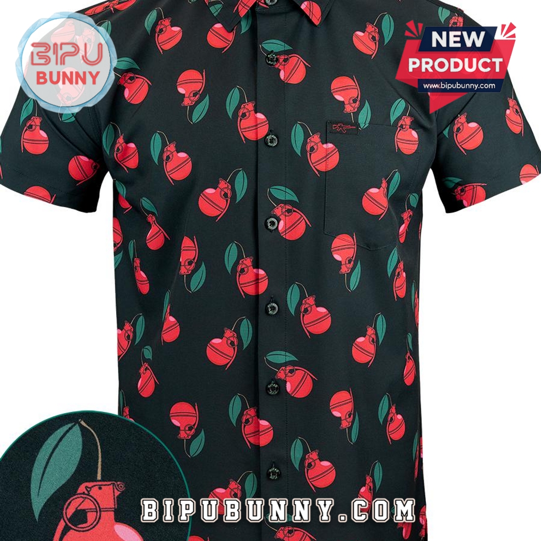 Cherry Bomb Hawaiian Aloha Shirt Cherry Bomb Hawaiian Aloha Shirt