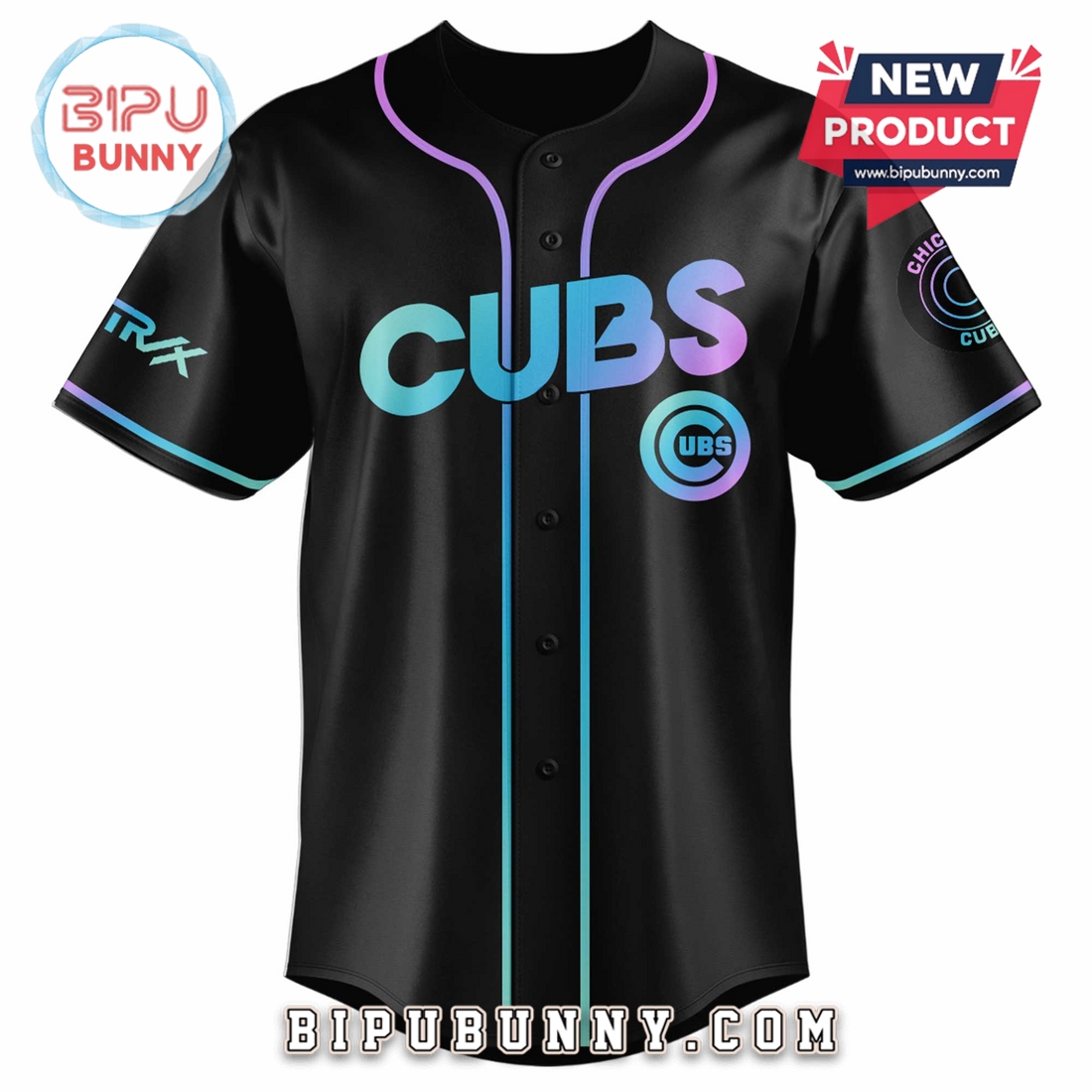 Chicago Cubs MLB x KPop Demon Hunters Baseball Jersey Chicago Cubs MLB x KPop Demon Hunters Baseball Jersey