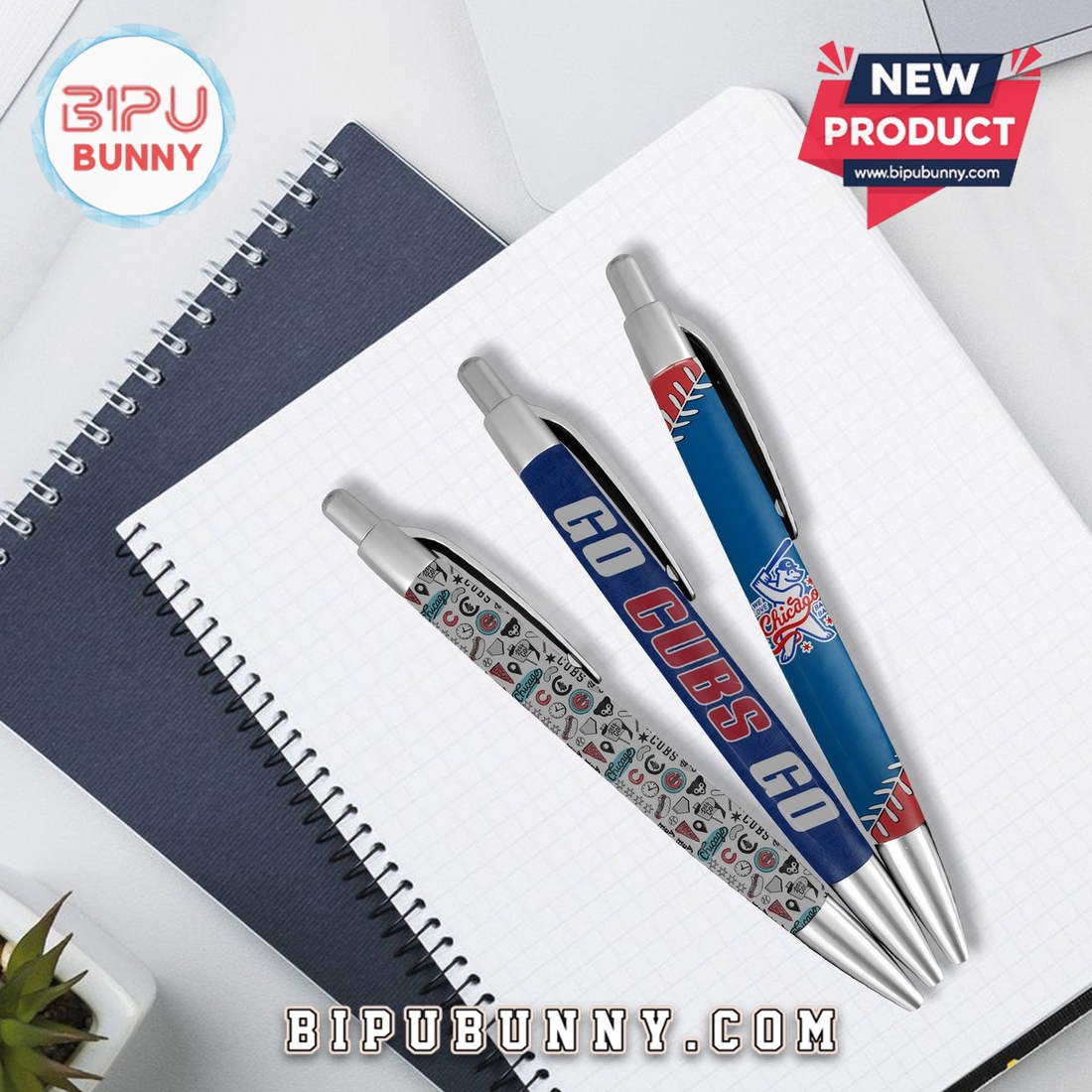 Chicago Cubs Premium Gel Pens Chicago Cubs Premium Gel Pens