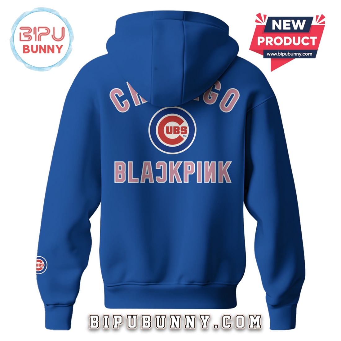 Chicago Cubs x Blackpink 2025 World Tour Blue Hoodie Chicago Cubs x Blackpink 2025 World Tour Blue Hoodie
