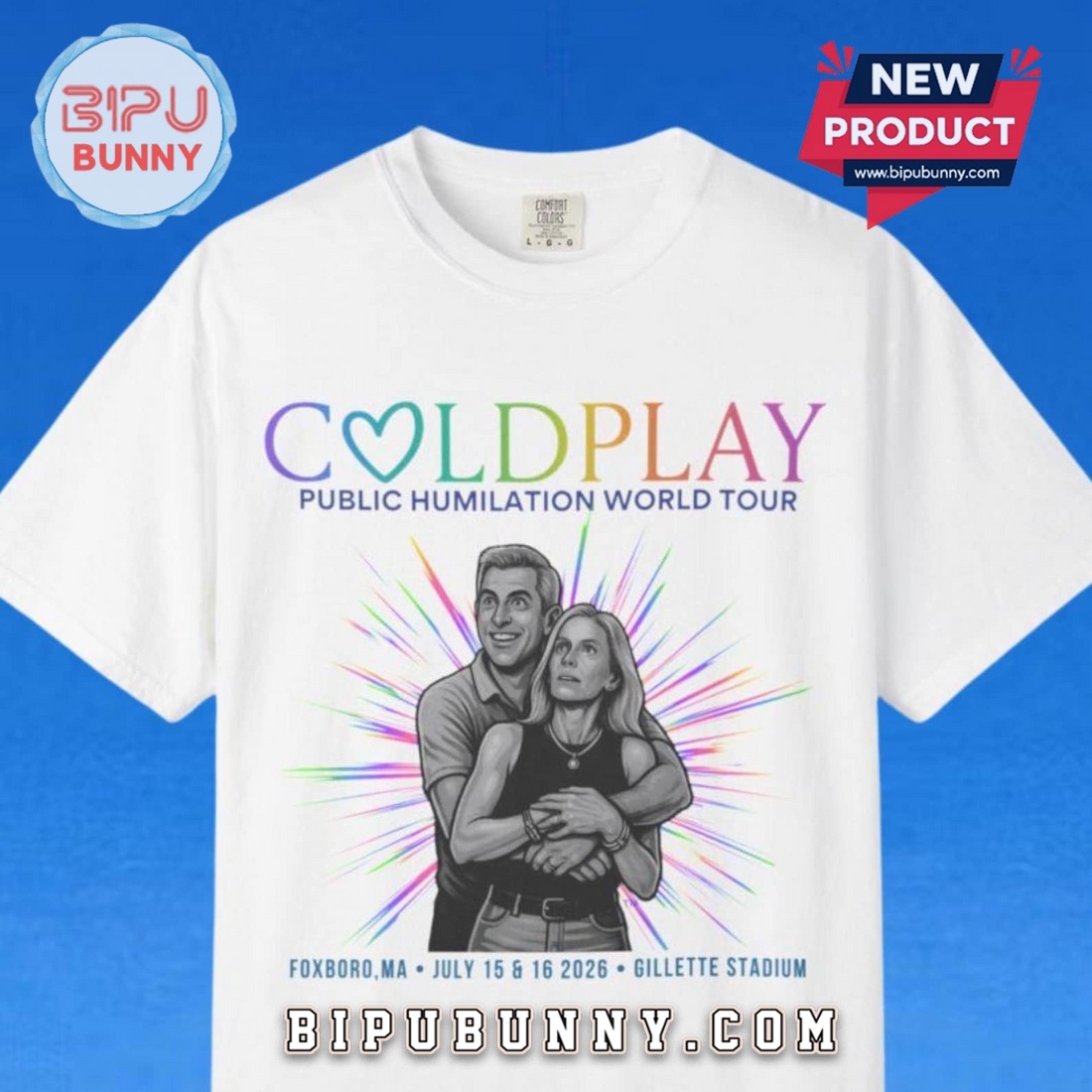 Coldplay Couple Concert Tee Parody T-Shirt Coldplay Couple Concert Tee Parody T-Shirt