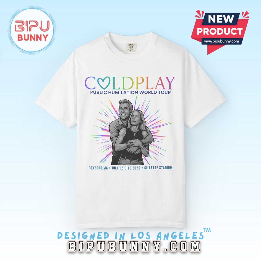 Coldplay Couple Concert Tee Parody T-Shirt Coldplay Couple Concert Tee Parody T-Shirt