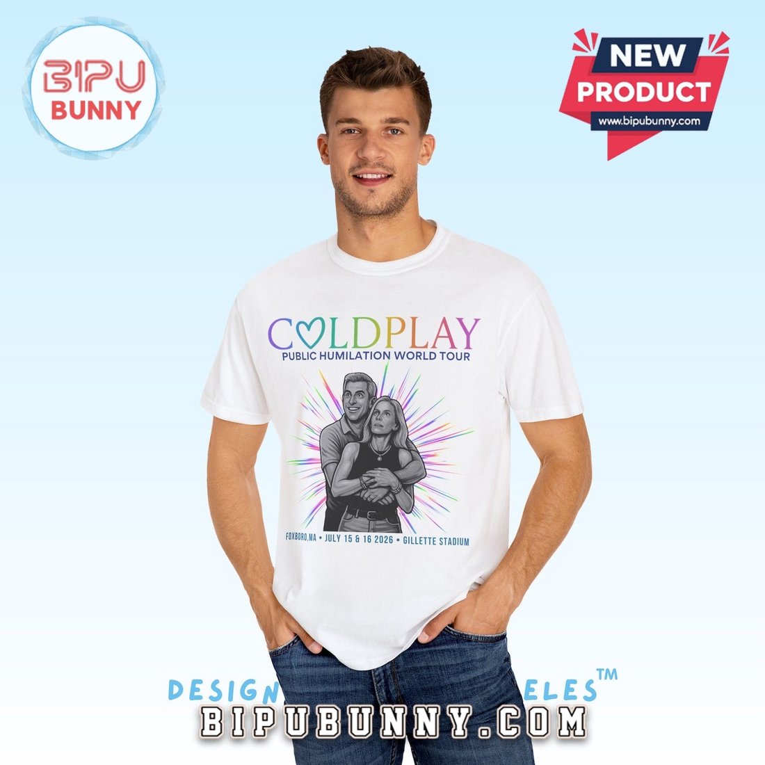 Coldplay Couple Concert Tee Parody T-Shirt Coldplay Couple Concert Tee Parody T-Shirt