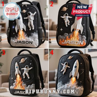 Custom Astronaut Rocket Space Style School Bag