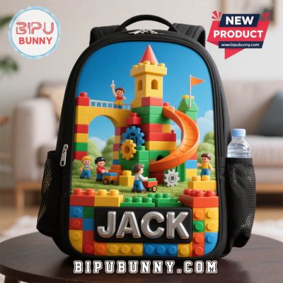 Custom Children’s Building Block Park Style School Bag