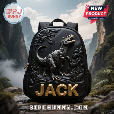 Custom Children’s Dinosaur Forest Style School Bag