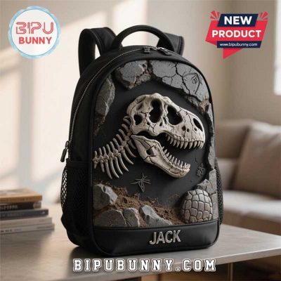 Custom Children’s Dinosaur Fossil Style School Bag