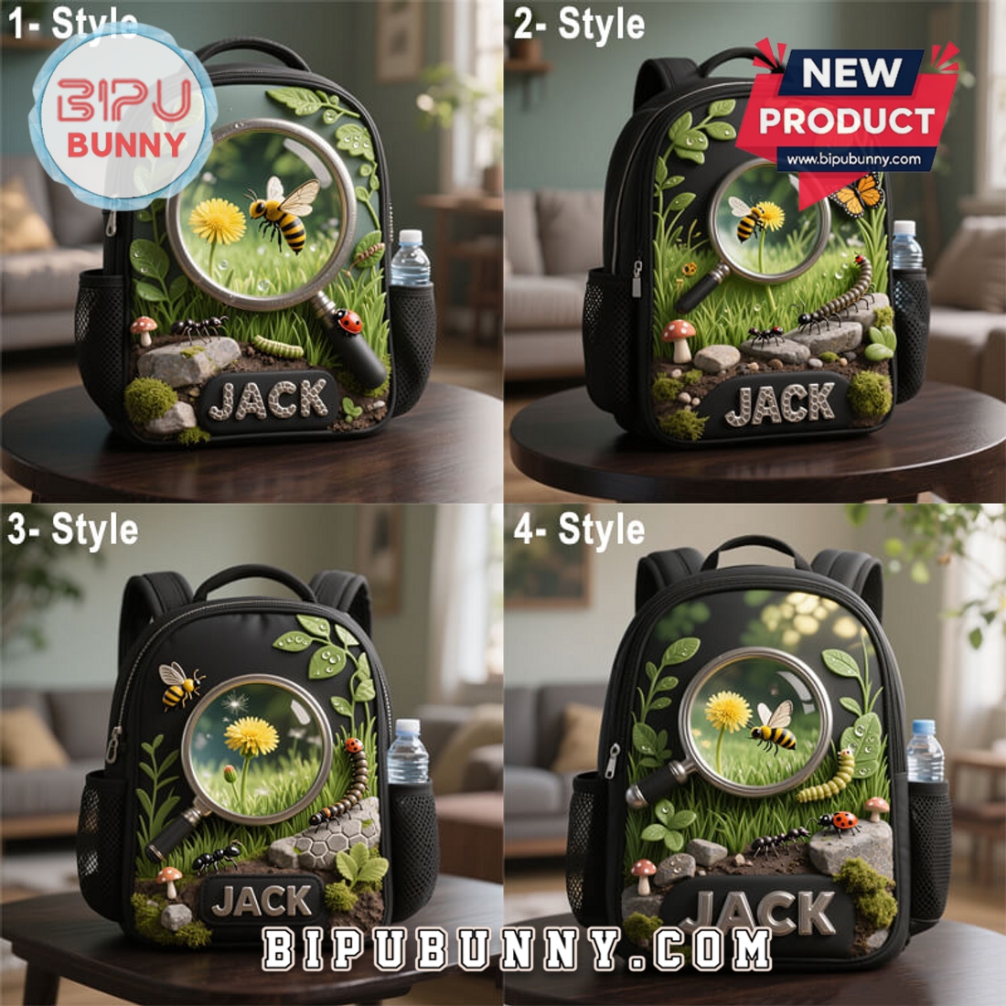 Custom Children’s Insect Observation Style School Bag Custom Children’s Insect Observation Style School Bag