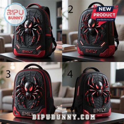 Custom Cool Spider Style School Bag