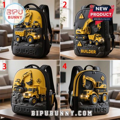 Custom Engineering Vehicle Style School Bag