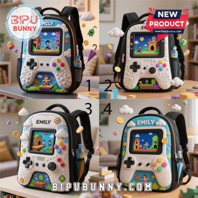 Custom Game Style School Bag, Gift For Kid