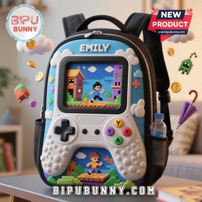 Custom Game Style School Bag, Gift For Kid