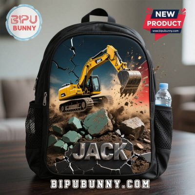 Custom Kids Excavator Style School Bag