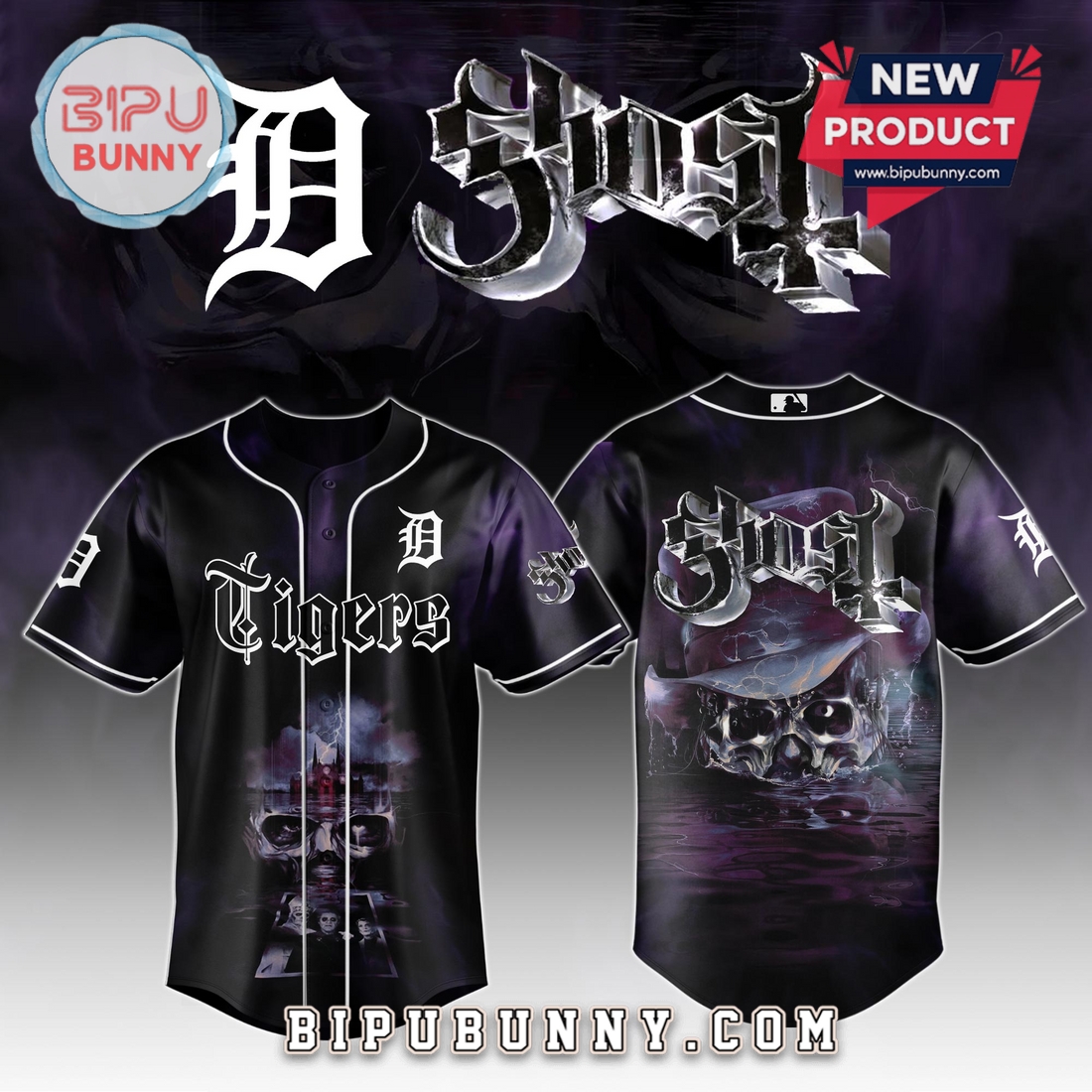 Custom Team MLB x GHOST Skeletour World Tour 2025 Jersey Custom Team MLB x GHOST Skeletour World Tour 2025 Jersey