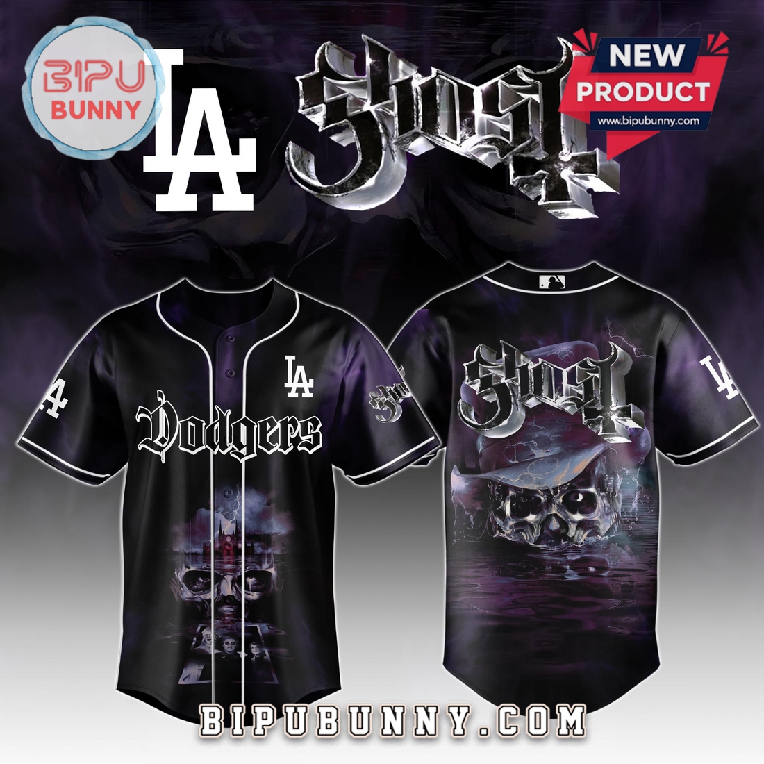 Custom Team MLB x GHOST Skeletour World Tour 2025 Jersey Custom Team MLB x GHOST Skeletour World Tour 2025 Jersey