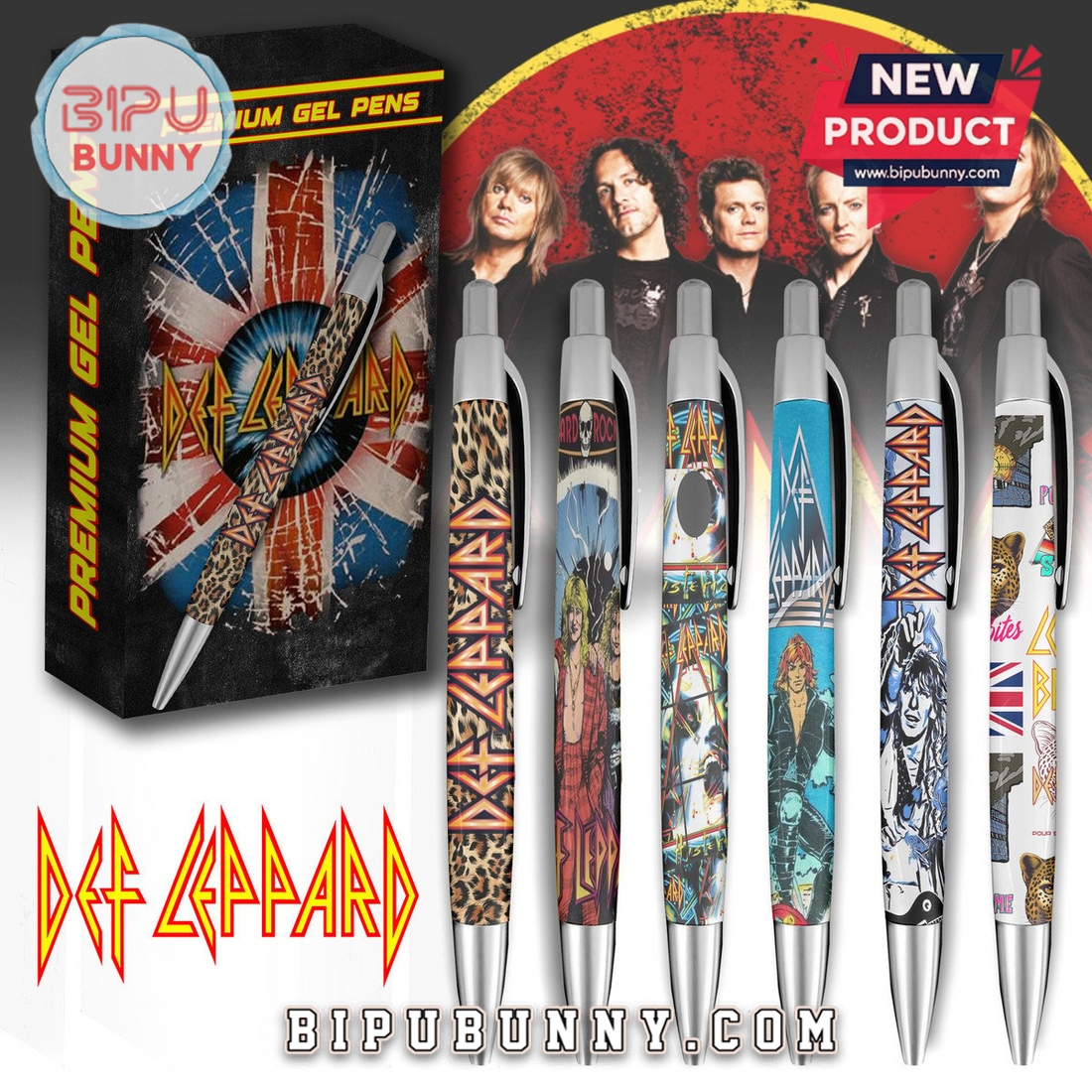 Def Leppard Premium Gel Pens Def Leppard Premium Gel Pens