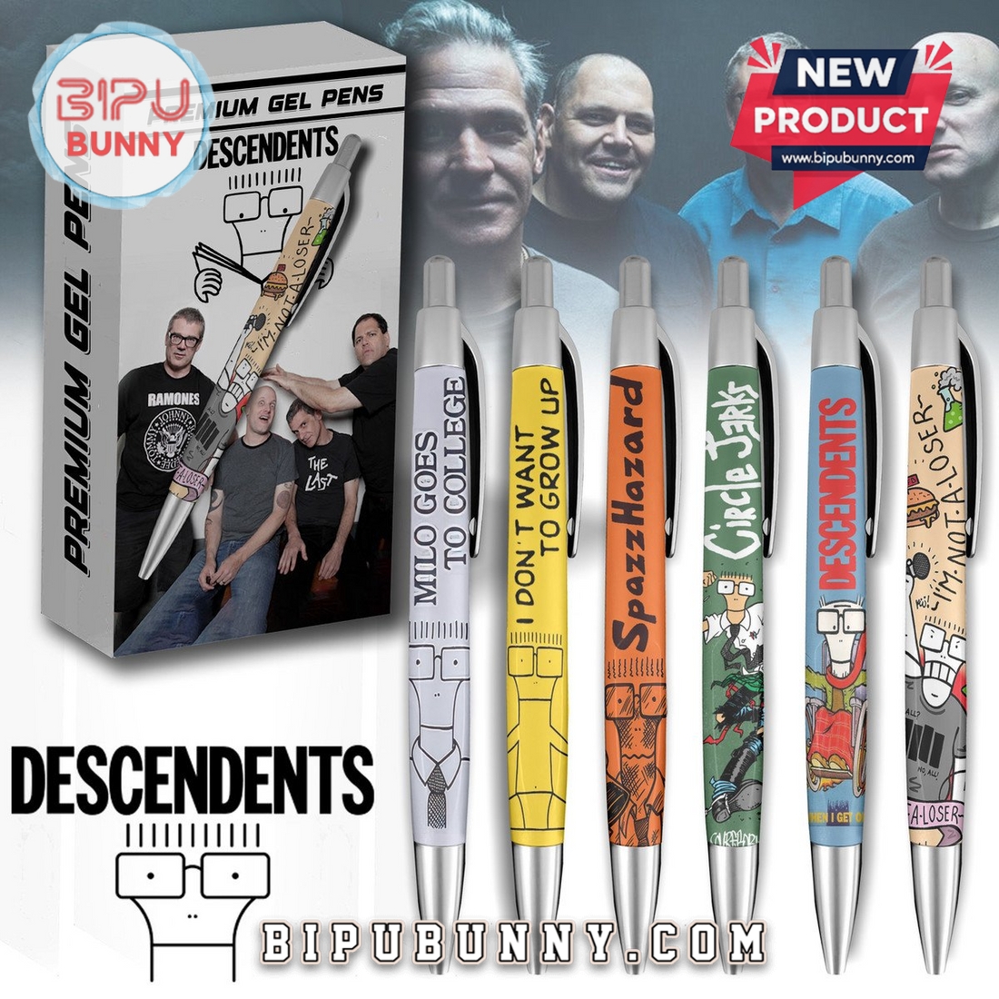 Descendents Band Premium Gel Pens Descendents Band Premium Gel Pens