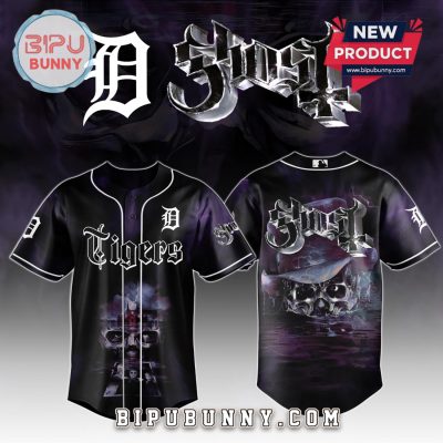 Detroit Tigers MLB GHOST Skeletour World Tour 2025 Jersey Detroit Tigers MLB GHOST Skeletour World Tour 2025 Jersey