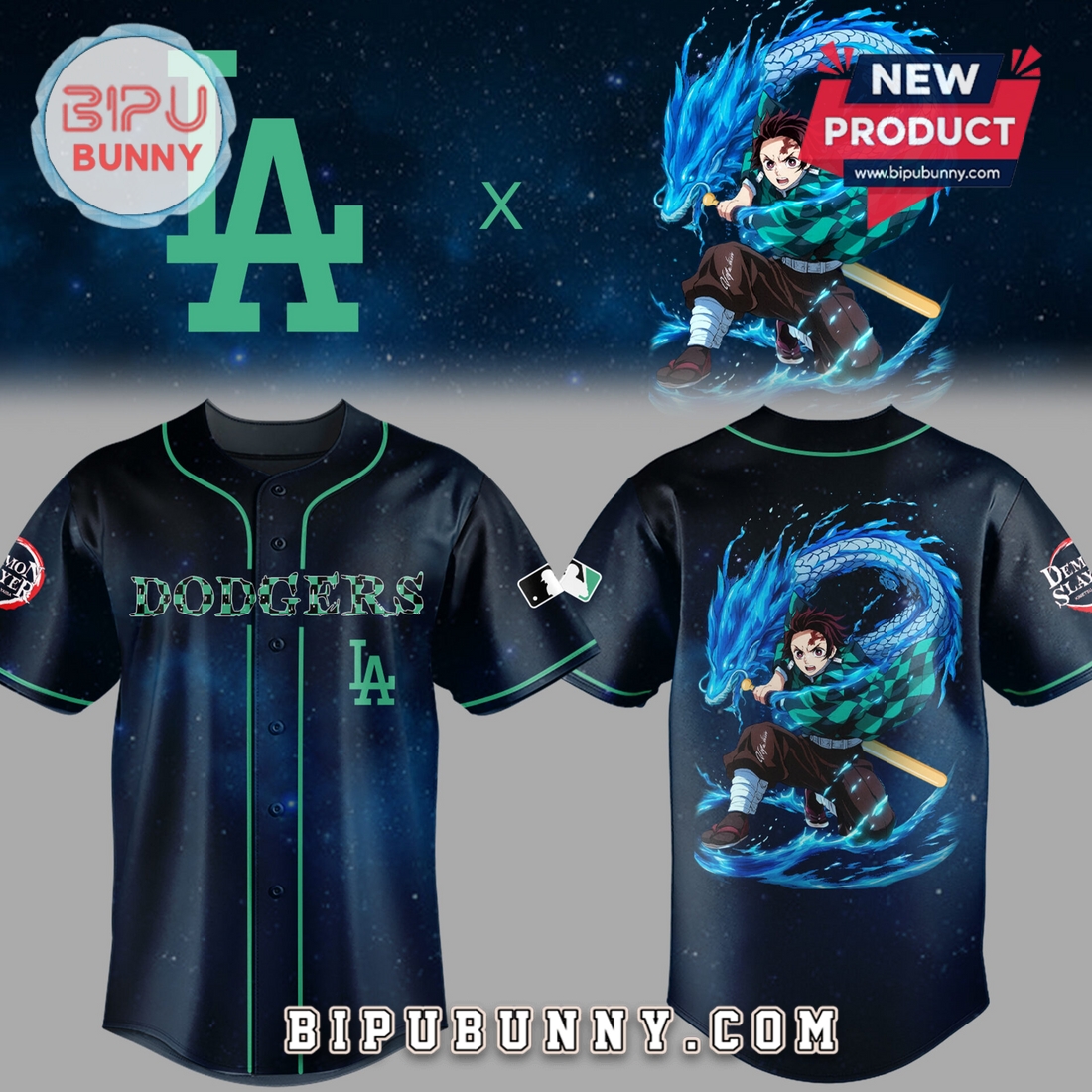 Dodgers Baseball x Demon Slayer Limited Edition Jersey Dodgers Baseball x Demon Slayer Limited Edition Jersey