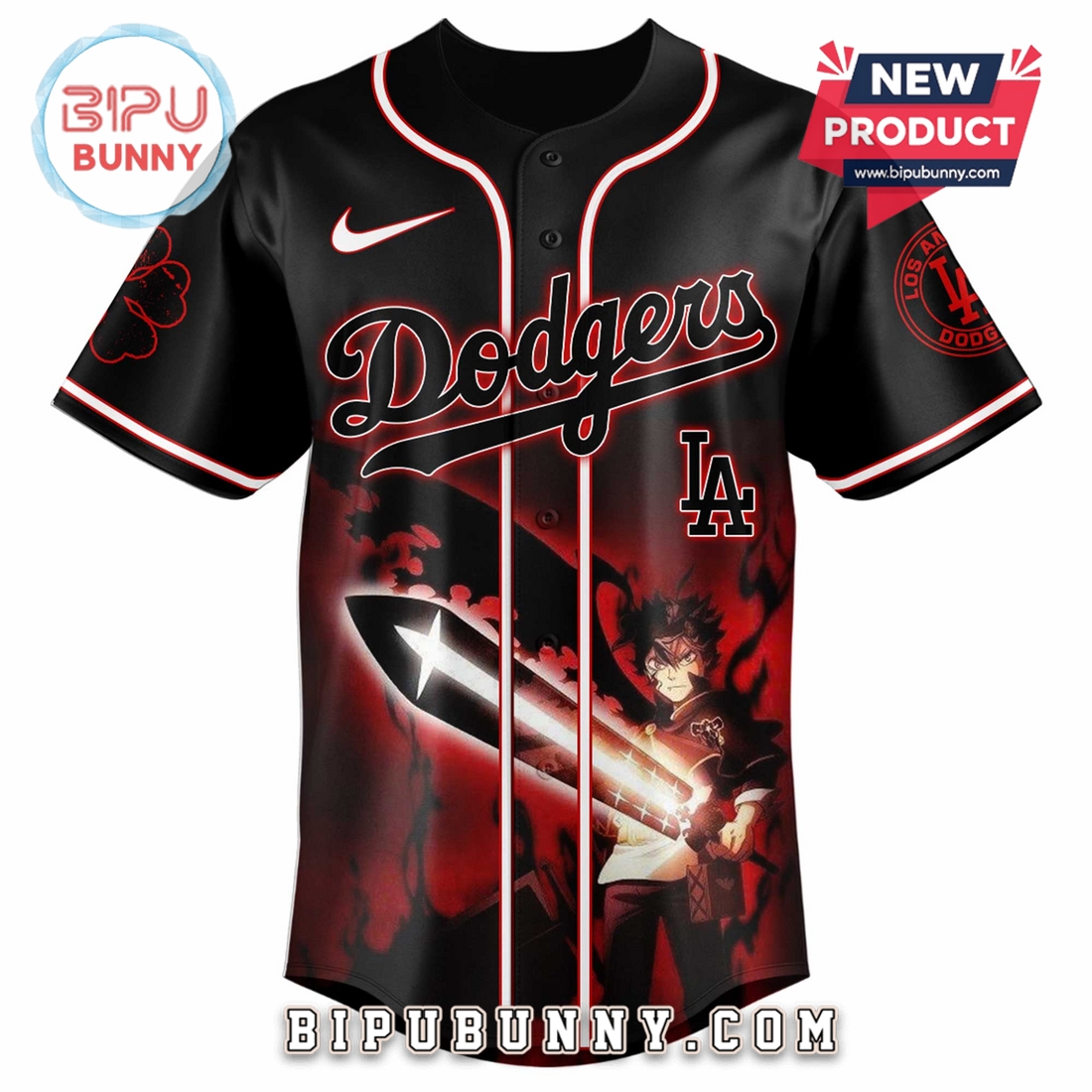 Dodgers MLB x Black Clover Limited Edition Jersey Dodgers MLB x Black Clover Limited Edition Jersey