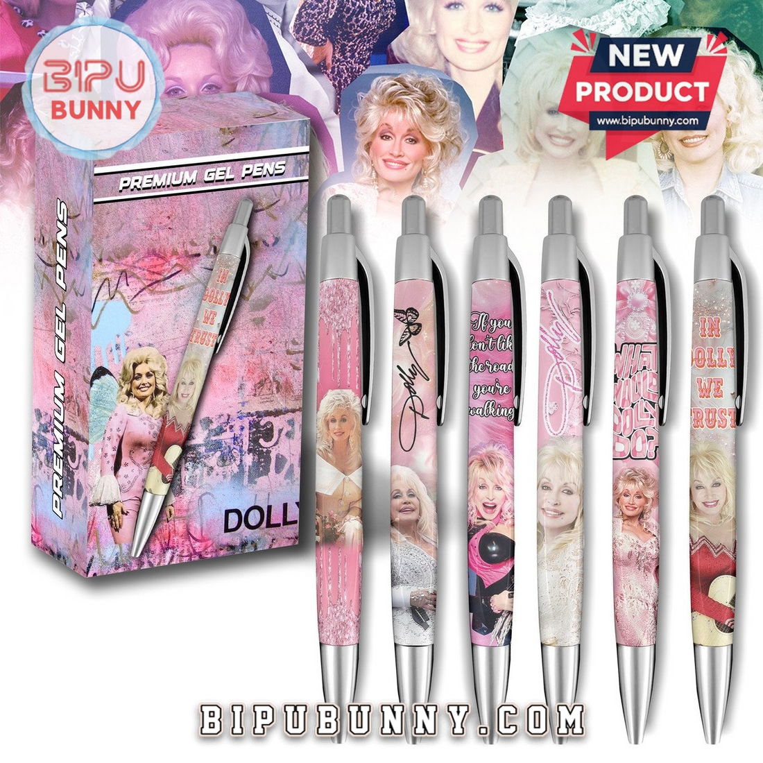 Dolly Parton Full Styles Premium Gel Pens Dolly Parton Full Styles Premium Gel Pens