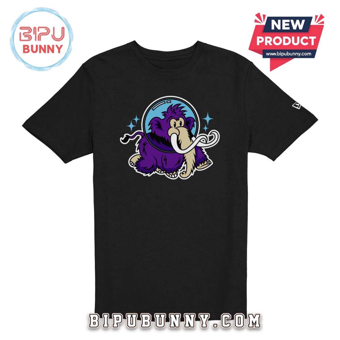 Erie SeaWolves Moon Mammoths Black Shirt Erie SeaWolves Moon Mammoths Black Shirt