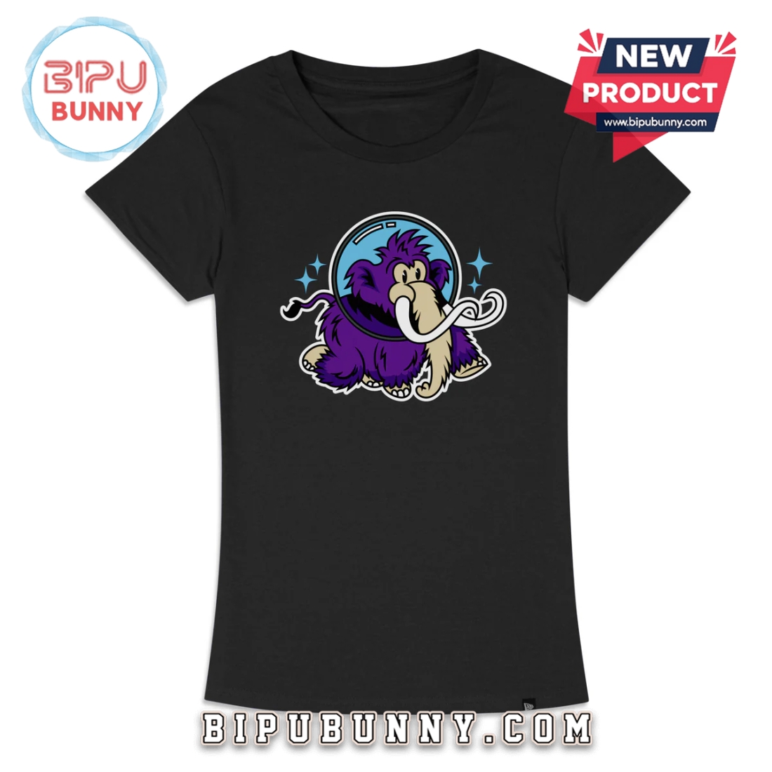 Erie SeaWolves Moon Mammoths Black Shirt Erie SeaWolves Moon Mammoths Black Shirt