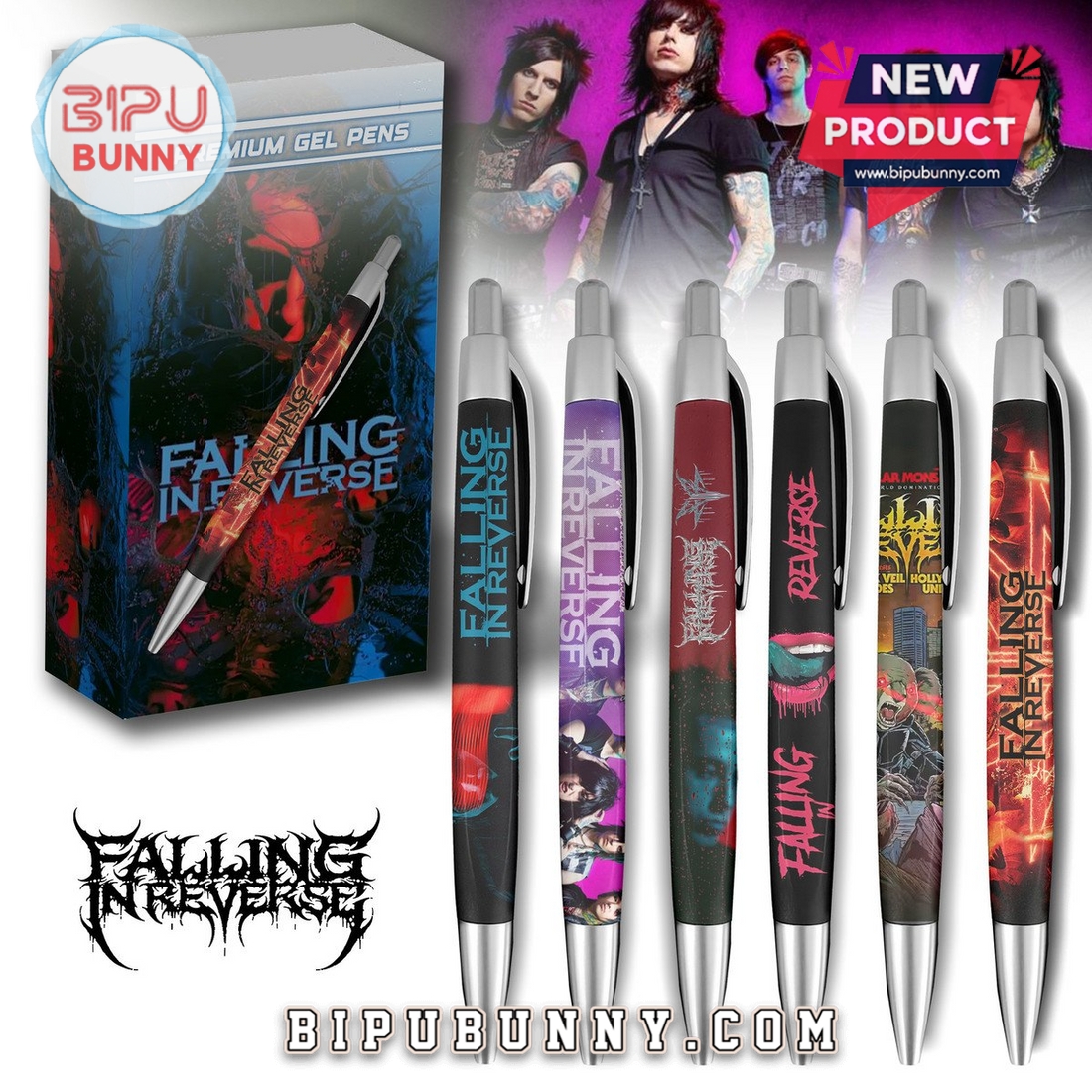 Falling In Reverse Premium Gel Pens Falling In Reverse Premium Gel Pens