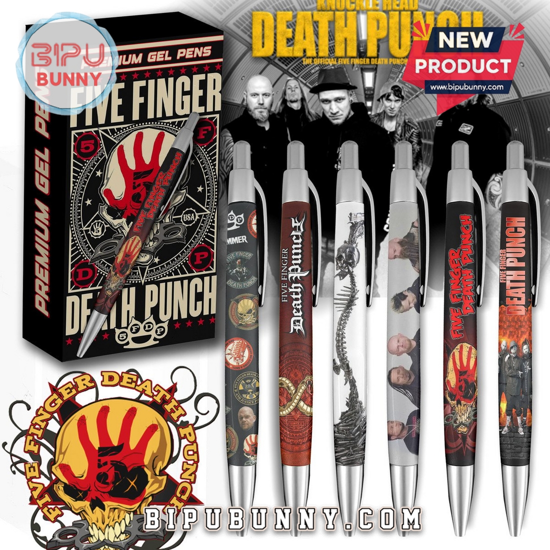 Five Finger Death Punch Premium Gel Pens Five Finger Death Punch Premium Gel Pens