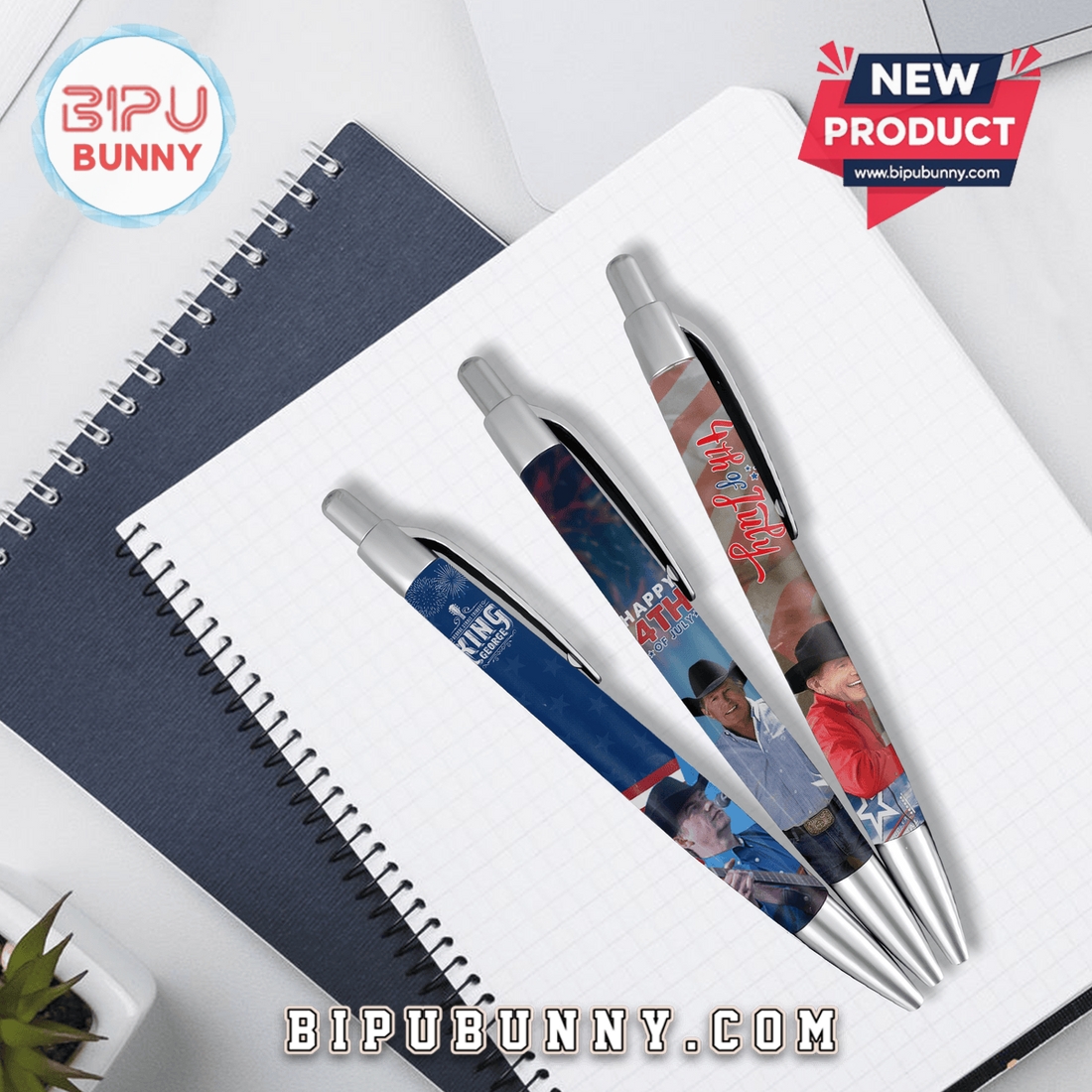 George Strait – Happy 4th Of July Premium Gel Pens George Strait – Happy 4th Of July Premium Gel Pens