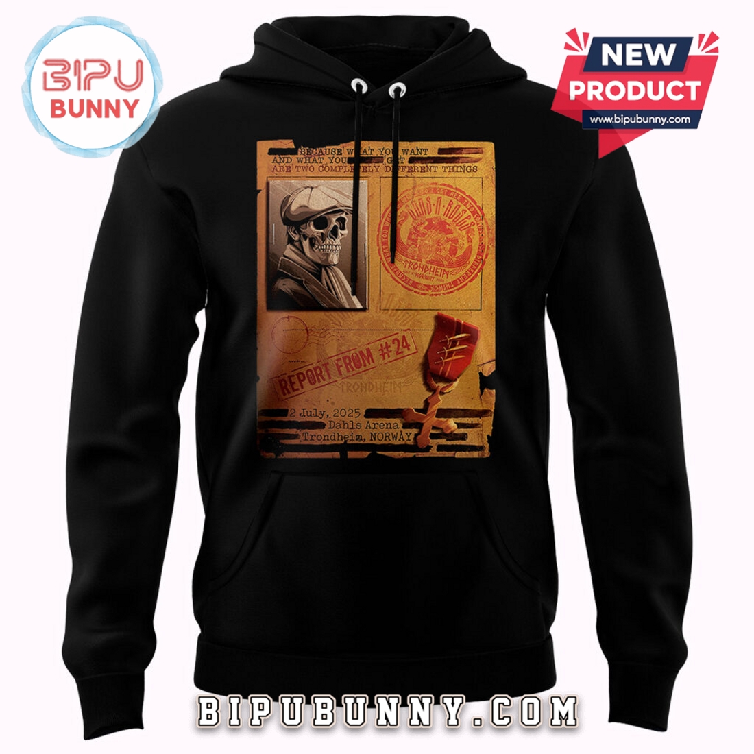 Guns N’ Roses 2025 Edition Norway Trondheim Hoodie And Pants Guns N’ Roses 2025 Edition Norway Trondheim Hoodie And Pants