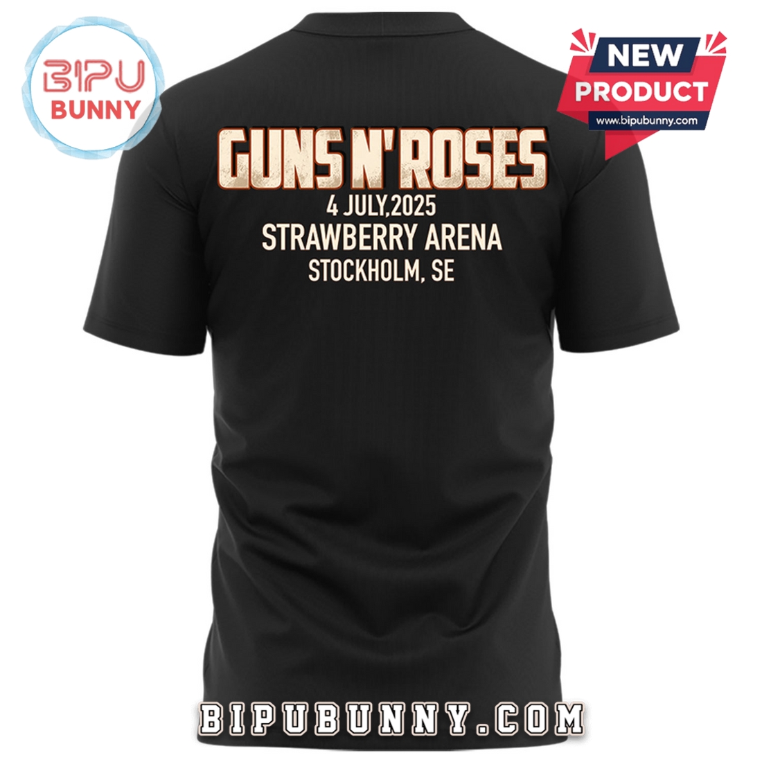 Guns N’ Roses 2025 For Fans Stockholm We’re Back Hoodie Guns N’ Roses 2025 For Fans Stockholm We’re Back Hoodie
